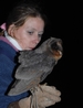 Ashley during night time flight training